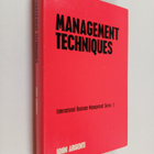 John Argenti : Management Techniques - pikkukuva 1