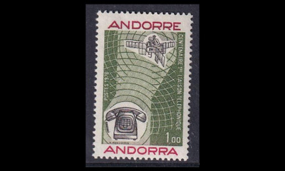 Andorra Fr 273 ** Puhelin 100v (1976)