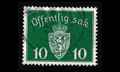 Norja 35 o Virkamerkki 10 öre (1939)