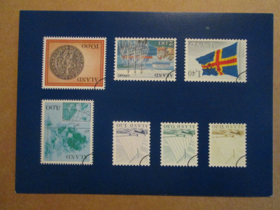 KULKEMATON ENSIMMÄISET AHVENANMAAN POSTIMERKIT 1984