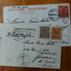 2 kpl v. 1909 Meksikosta Sveitsiin kulk. kortteja - pikkukuva 1