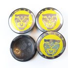 Jaguar vannekeskiöt – Kromi-keltainen – 59mm (4kpl sarja) - pikkukuva 1
