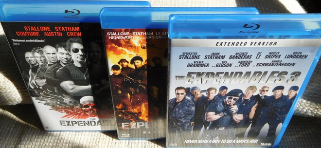 Expendables 1-3 trilogy [3x Blu-ray] (3 elokuvaa)