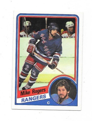1984-85 OPC #152 Mike Rogers , New York Rangers