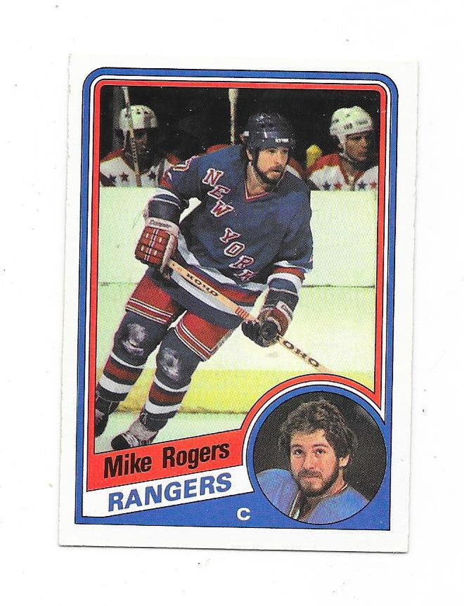 1984-85 OPC #152 Mike Rogers , New York Rangers