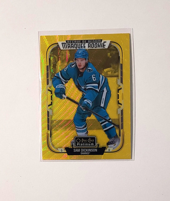 2025-26 OPC Platinum Neon Yellow Surge #283 Sam Dickinson