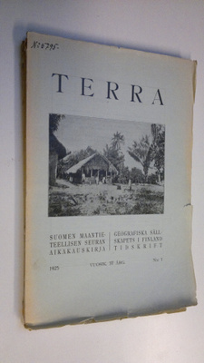 Terra 1925 n:o 1-4 : Suomen maantieteellisen seuran aikak...