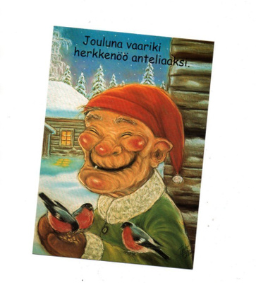 °°JOULUNA VAARIKI HERKKENÖÖ ANTELIAAKSI°° -KORTTI /Hörölä
