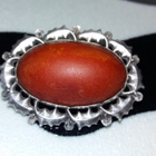 Antique honey egg amber Hopea riipus Ruotsalainen - pikkukuva 1