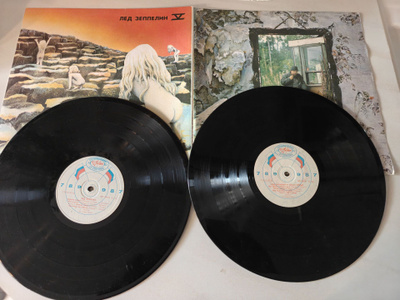 Tupla-LP Led Zeppelin IV ja V (USSR painos)