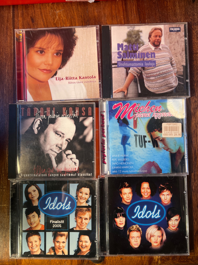 Cd-levyjä 60 kpl. kotimaista musiikkia pop, rock, iskelmä ym