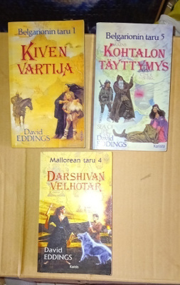 David Eddings pokkari 3 kpl valitse