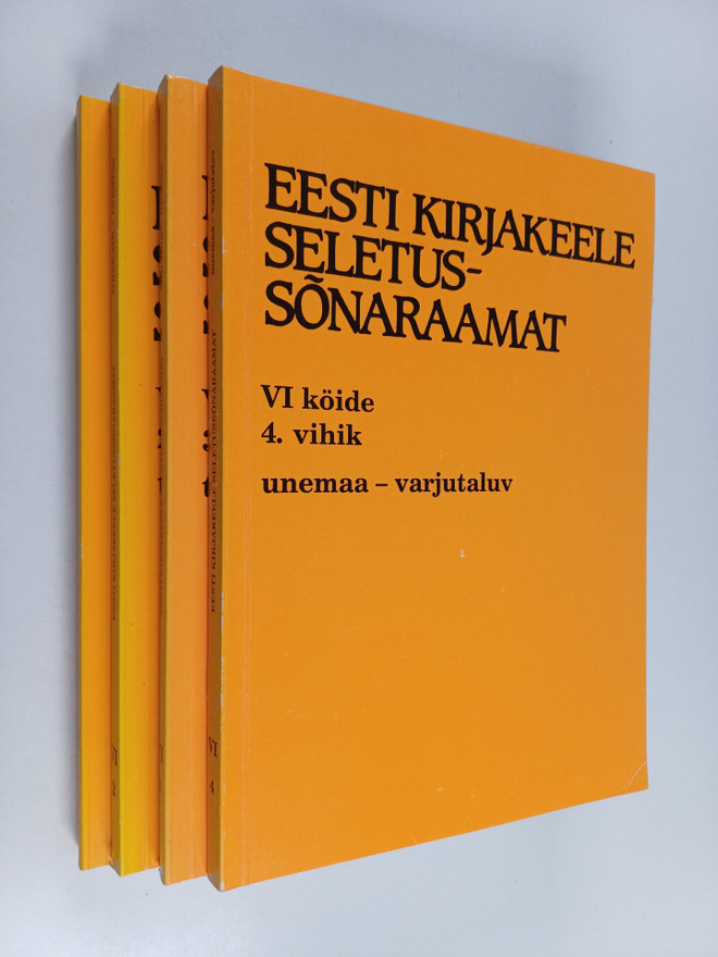 Eesti kirjakeele seletussonaraamat, 6. köide, 1-4