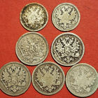 25 p 1865,1866 + 50 penniä 1864, 1865, 1868, 1869, 1871 (12) - pikkukuva 2
