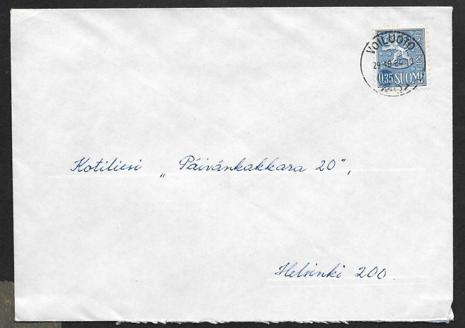 Postilähetys - Yl.m. 0,35 (LAPE 613) Voiluoto 29.10.84