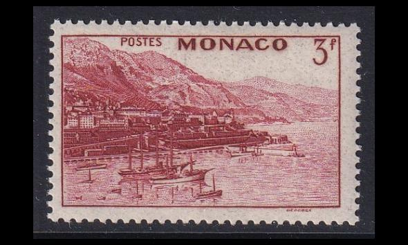 Monaco 183 ** Käyttösarja maisemia 3 Fr (1938)