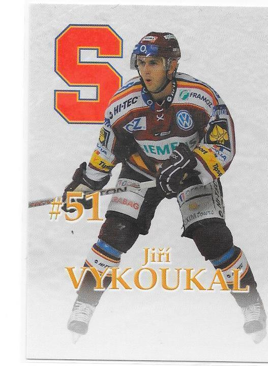 2007 Sparta Praha TeamSet #51 Jiri Vykoukal ex- TPS Espoo