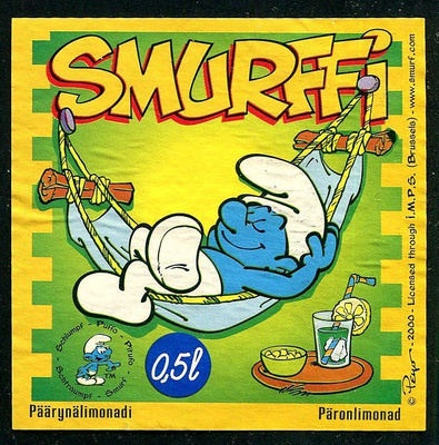 SMURFFI etiketti, Päärynälimonadi  0.5 l