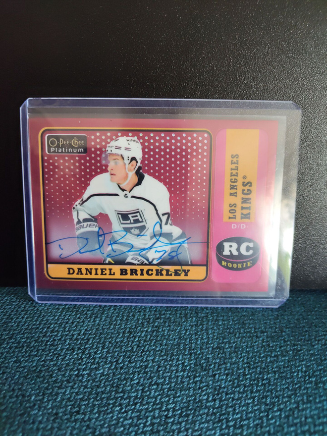 Daniel Brickley 18-19 opc  Red Rainbow auto rookie #R-99