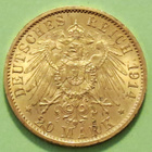 Saksa Preussen, 20 Mark 1914 Univormu (aika harvinainen). - pikkukuva 2