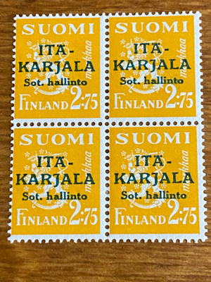 ITÄ-KARJALA VIHREÄ LISÄPAINAMA 2,75MK NELIÖ**