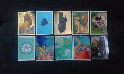 10 kpl Disney Pixar kortteja. Panini