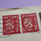 Kulkenut 1960 Turusta -Helsinkiin postilähetyskuori - pikkukuva 4