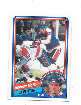 1984-85 OPC #343 Andrew McBain , Winnipeg Jets RC