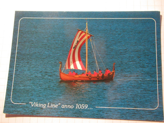 Viking Line . "Viking  Line" anno 1059.Laivapostikortti