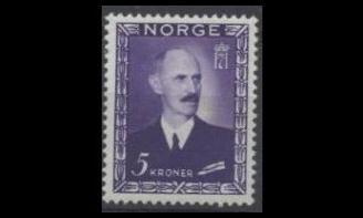 Norja 318 ** Hakon VII 5 kr (1946)