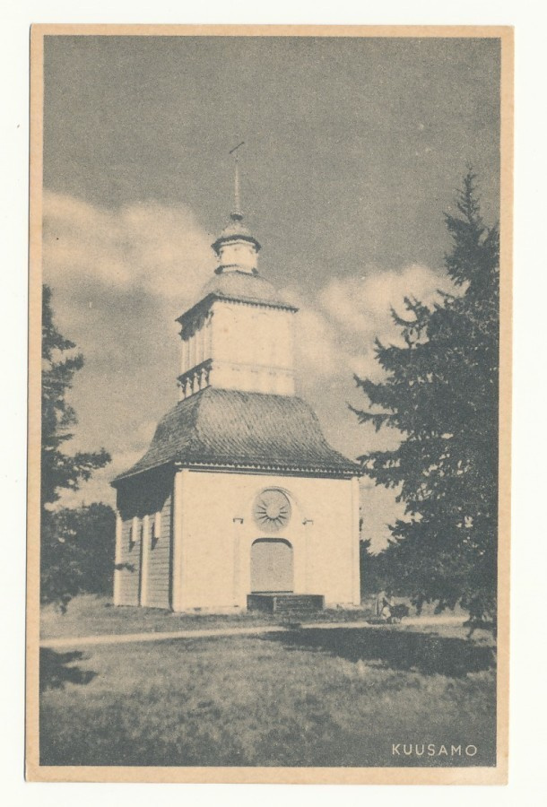 KUUSAMO, KIRKKO -vanha Carte Postale