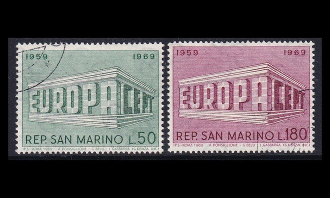 San Marino 925-6 o Europa (1969)