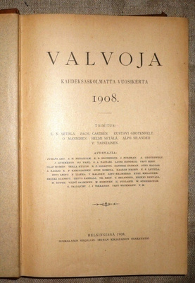 Valvoja Vuosikerta 1908
