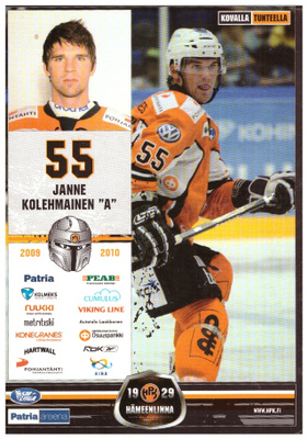 JANNE KOLEHMAINEN #55 HPK Postikortti