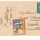 SEK - Pukki ja orava - pikkukortti kulk. 1943, tub.merkki - pikkukuva 2