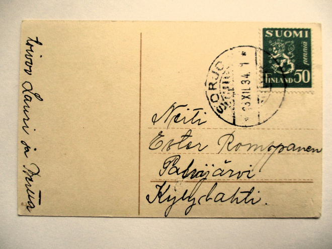 1934 Sorjo (Kurkijoki) pikkukortilla