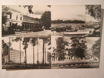 VANHA Postikortti Pori 1950-l Alkup.Mallikappale