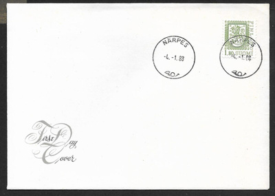 Yleismerkki 1,80mk 1988 FDC (LAPE 1032)