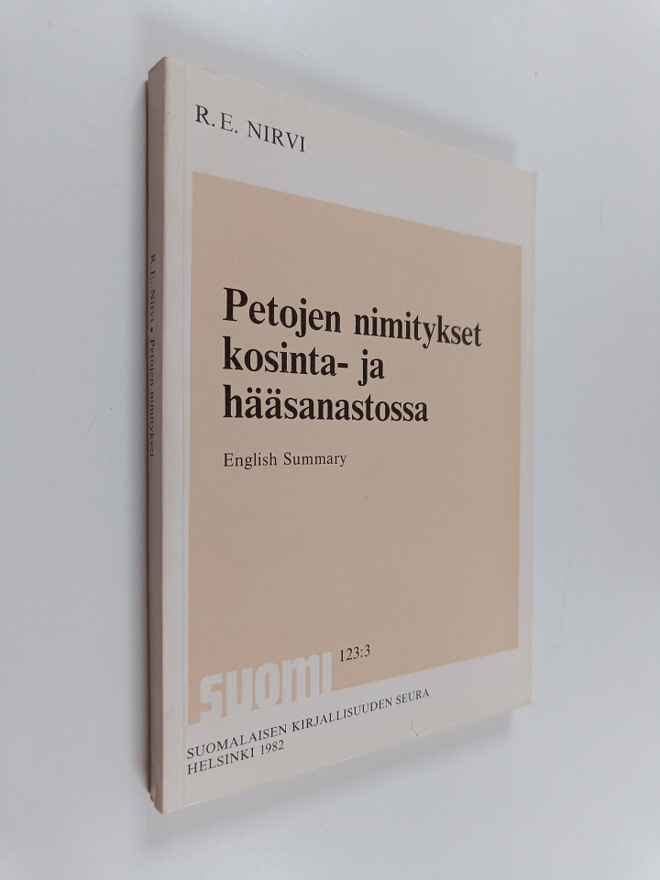 Ruben Erik Nirvi : Petojen nimitykset kosinta- ja hääsana...
