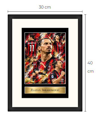 Uusi Zlatan Ibrahimovic AC Milan art print Limited Edition