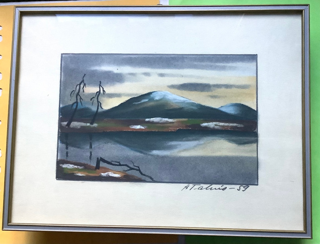 A Talvio taulu tunturit Lappi1959