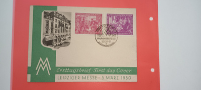 Ensipäivä + Mit Luftpost. 5.3.1950 ja 6.3.1950.