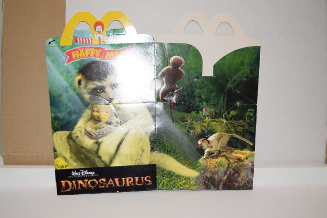 Mcdonalds's Happy meal laatikko Dinosaurus
