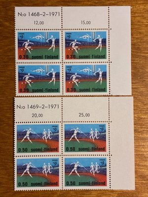YLEISURHEILUN EM-KILPAILUT 1971 PARI NELIÖT**