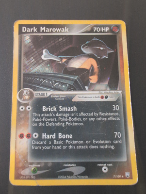 Dark Marowak reverse holo Pokemon
