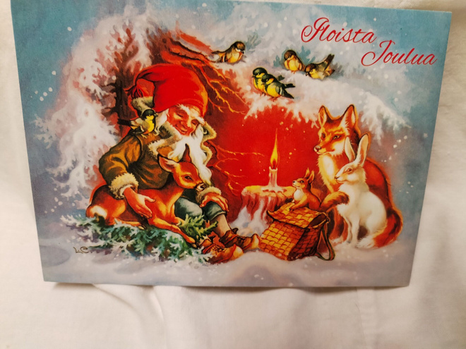 Joulu kortti, kulkematon.