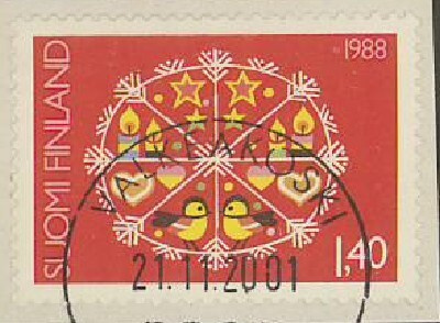 1988 1,40 mk joulu loisto VALKEAKOSKI -01
