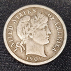 USA Barber dime 1901 - pikkukuva 1