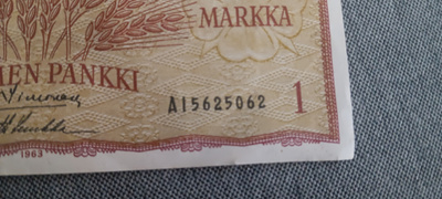 1963 1 markka