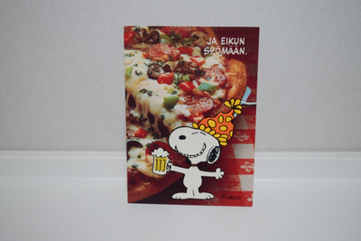 postikortti (D)  tenavat ressu ja pizza